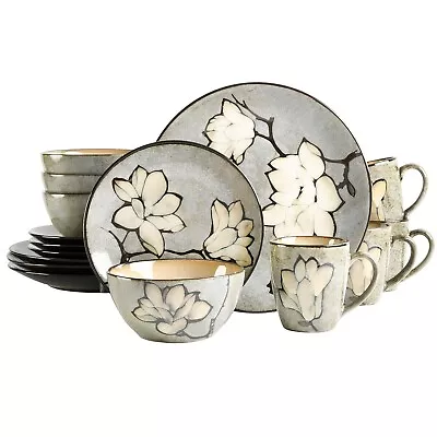 Gibson Elite Dakari 16 Piece Dinnerware Set - Gray • $107.99