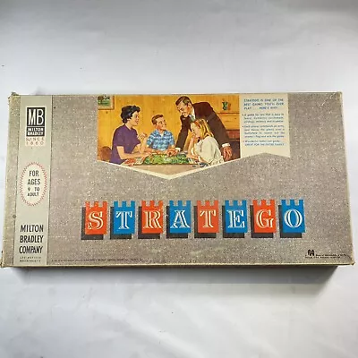 Vintage 1962 Milton Bradley STRATEGO Strategy Board Game 100% Complete • $35