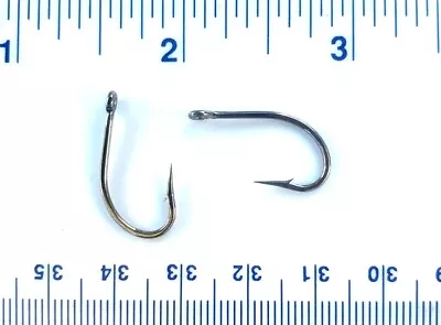 100 Matzuo 130010 Black Live Bait O'Shaughnessy Fish Hooks Size 2 • $11.99