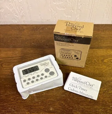 Pampered Chef Digital Clock Timer ⏲️magnetic Clip 🧲new In Box - #1900 Vhtf • $74.99