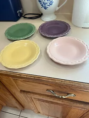 Pfaltzgraff Circle Of Kindness Accent Salad Plates 7.5  - Set Of 4 (4 COLORS) • $15