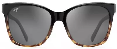 Maui Jim ALEKONA Sunglasses Black Fade Polarized Gray ST Glass Lens GS793-02T • $158