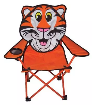 Quest Child's Camping Chair Tiger Folding Beach Garden Outdoors Kids Children • £16.16