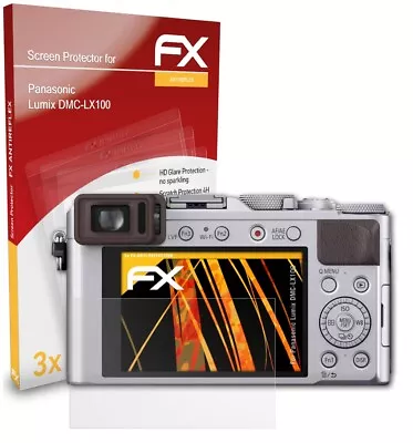 AtFoliX 3x Screen Protection Film For Panasonic Lumix DMC-LX100 Matt&shockproof • £11.39