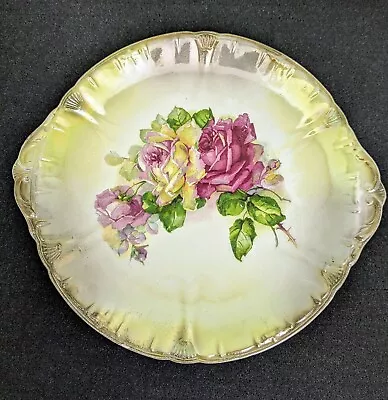 Antique 1875-1920 FRANZ ANTON MEHLEM Royal Bonn Serving Platter: Ø9.3  Germany • £22.19