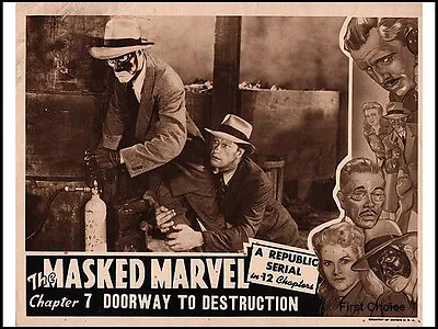 The Masked Marvel -  Classic Cliffhanger Movie Serial DVD William Forrest • $4.99