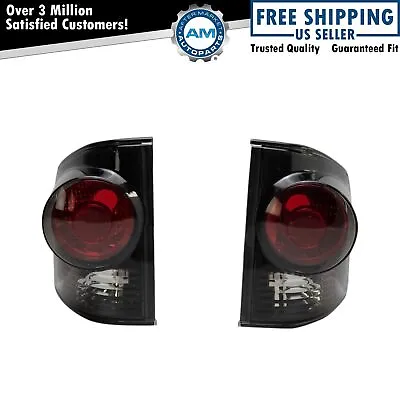 Performance Tail Lights Smoked Lens Black Housing For S10 Sonoma Pickup • $43.49