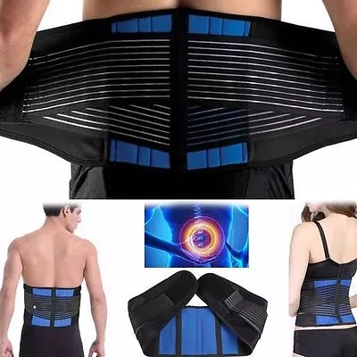 Lower Back Support Magnetic Waist Belt Brace Pain Relief Therapy Heavy Lifting • $15.99