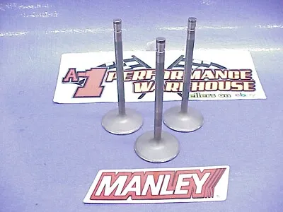 3 Manley 11/32  Titanium Square Groove Intake Valves 5.300  Long -2.085  Head • $40