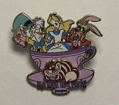 Disneyland - Mad Tea Party - Cheshire Cat Alice Mad Hatter March Hare - 3D Pin • $22.99