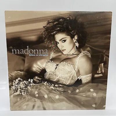 Madonna Like A Virgin Vinyl LP Sire NM 1st Press Material Girl Into The Groove B • $17.95