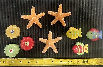 Floating Candles Lot Of 9 Beach Theme - Starfish Flowers Fish • $7.99