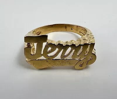Vintage JERRY Brass Metal Ring • $9.99