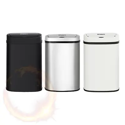 Devanti Sensor Bin 50L Motion Rubbish Trash Can Auto Touch Free Kitchen • $59.56