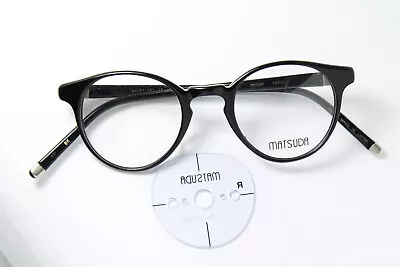 Narrow Panto MATSUDA 10338 BK Original Rare Vintage Eyeglasses Frame Acetate • $229