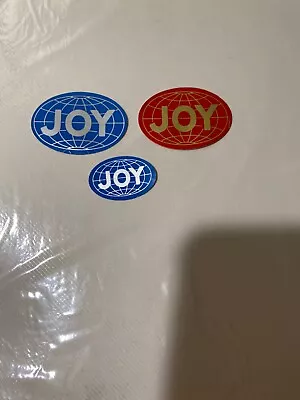 Nice Older Lot Of 3 Different Joy Globe Mining Stickers • $9