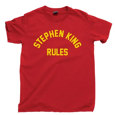Stephen King Rules T Shirt Shining It Books Movies Monster Squad DVD Blu Ray Tee • $18.99