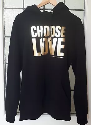 Katharine Hamnett For Choose Love Hoodie Black & Gold Unisex Medium • £18