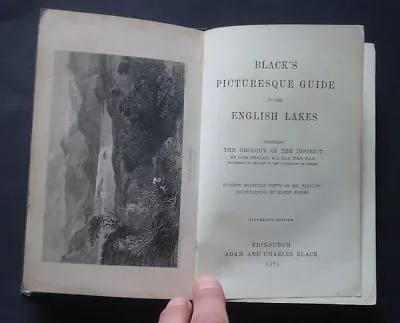 £45 • Buy BLACKS PICTURESQUE GUIDE TO THE ENGLISH LAKES Including Geology: Travel / 1870
