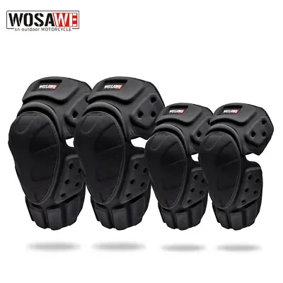 WOSAWE Motorcycle Riding Knee Protector Elbow Protection Guards Adults MX Racing • $42.31