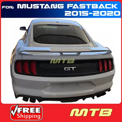 For 15-20 Mustang Rear Trunk Spoiler Pedestal Factory Style Painted PQ Race Red • $447.38