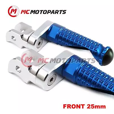 For Suzuki DL 1000 V-Strom 02-17 16 15 MPRO 25mm Extended BLUE Front Foot Pegs • $54.86