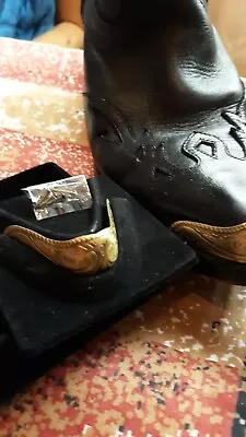 New Antique Gold Colored Cowboy Boot Tips/Toe Plates For Pointy (J) Toed Boot • $17.50