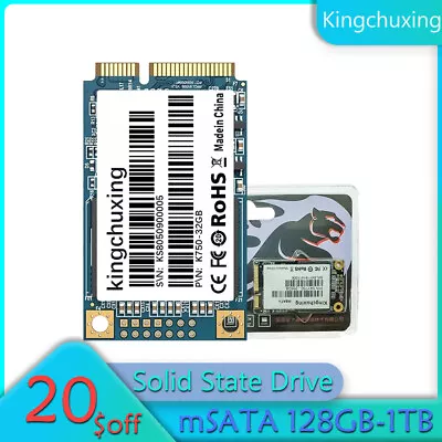 Kingchuxing 128GB 256GB 512GB 1TB MSATA III SSD Internal Solid State Hard Drives • $14.99