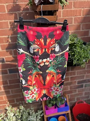£14 • Buy Brand New * Ted Baker * Fabulous  Tropical Toucan  Lined Pencil Skirt   (uk 10)