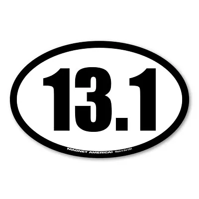 13.1 Half Marathon Oval Sticker • $2.99