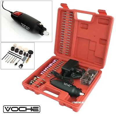 £15.74 • Buy Rotary Mini Drill Hobby Tool Grinder 60pc + Carry Case + Accessories - Voche