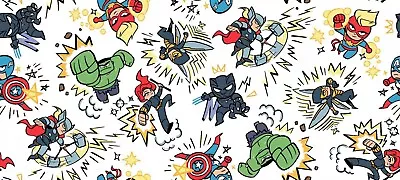 $12.95 • Buy Springs Creative Marvel Avengers Marvel Kapow Cotton Fabric By The Yard