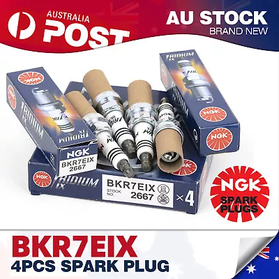 Set Of 4 Genuine OEM NGK 2667 Iridium IX Spark Plugs BKR7EIX Made In  Japanese • $50.34