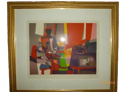 L'Ecrivain The Writer By MARCEL MOULY Framed Contemporary Art 1991 Signed Print • $445.54