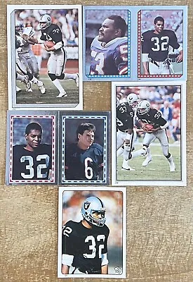 Lot (5) MARCUS ALLEN 1983-86 Topps NFL Stickers RC Rookie Oakland Raiders X5 • $9.95