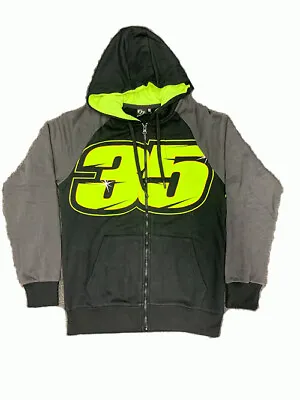 New Official Cal Crutchlow 35 Black Zip Up Hoodie Fleece - CCMFL 345804 • £69.99
