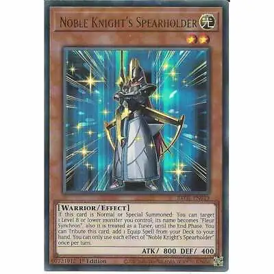 BROL-EN019 Noble Knight's Spearholder | 1st Edition Ultra Rare | YuGiOh Card TCG • £0.99