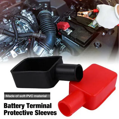 2Pcs Car Parts Battery Negative Positive Terminal Cap Boat Insulating Protector • $3.43