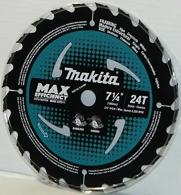 Makita B-61656 7‑1/4  24T Carbide‑Tipped Ultra‑Thin Kerf Circular Saw Blade  • $11.99