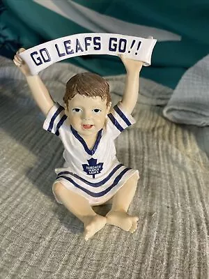 NHL Licensed Figurine TORONTO MAPLE LEAFS Boy Holding Banner In Jersey • $49.99