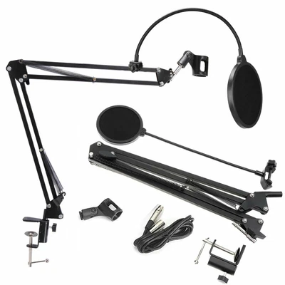 £14.99 • Buy Microphone Suspension Desktop Stand Studio Broadcast Boom Scissor Arm Mic Holder
