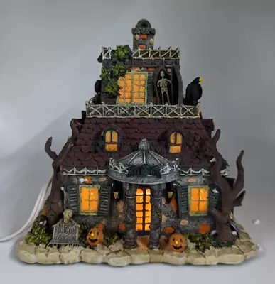 Hawthorne Halloween Village Munsters Gateman Goodbury & Graves Funeral Home COA • $50