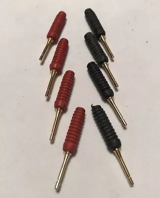 Monster Cable Twist Crimp Speaker Pin Connectors 24K Gold Plated Straight Pin (8 • $8.50