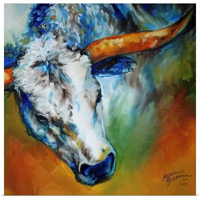 Texas Longhorn Poster Art Print Cow Home Decor • $29.99