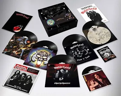 Motorhead 1979 5 LP/7  Box Set Black Vinyl Europe 2019 Tour Program Pins NEW!! • $180