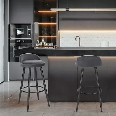£72.99 • Buy WOLTU 2x Tall Bar Stool, Bar Chair With Backrest, Kitchen Stool, Breakfast Stool