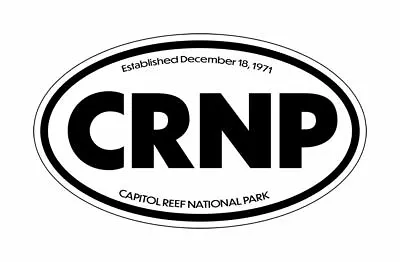 Capitol Reef National Park Euro Oval 5 X 3 Inch Sticker • $5.99