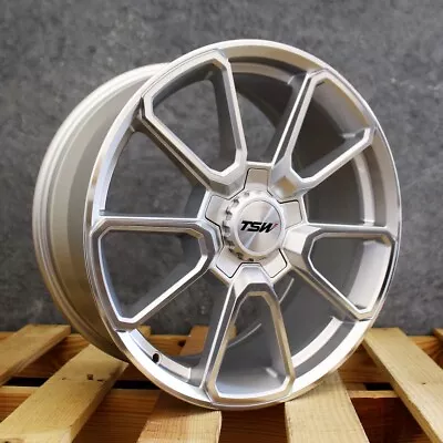 TSW SONOMA 18  Silver Mirror Cut Face Staggered Wheels Set Of Rims • $946.68