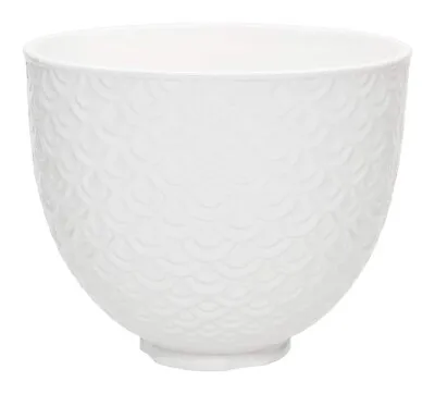 KitchenAid 5-Quart Textured Ceramic Bowl For Tilt-Head Mixers | White Mermaid... • $86.99