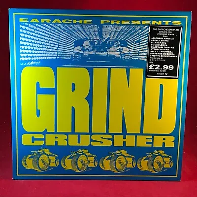 VARIOUS Grindcrusher 1989 UK Earache Vinyl LP Morbid Angel Repulsion Carcass • $75.78